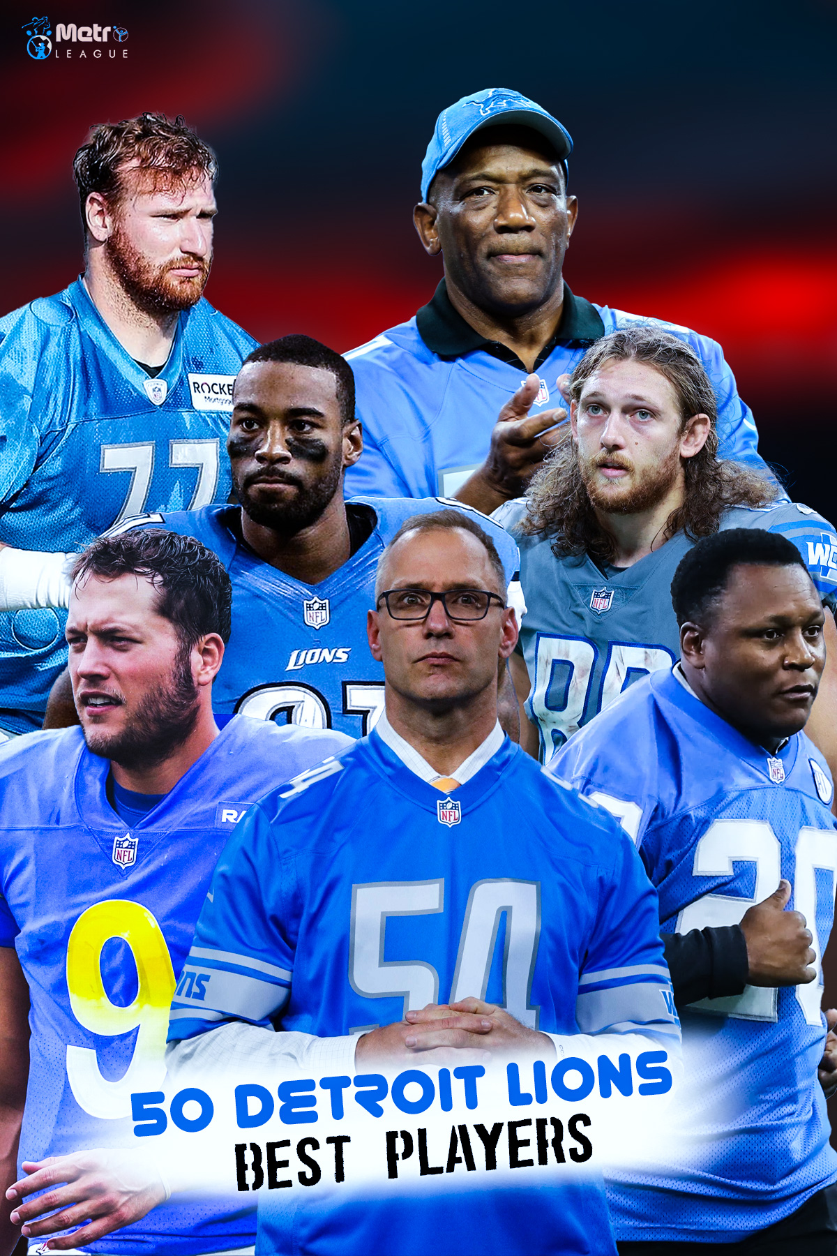 50 Detroit Lions Best Players of All Time Metro League