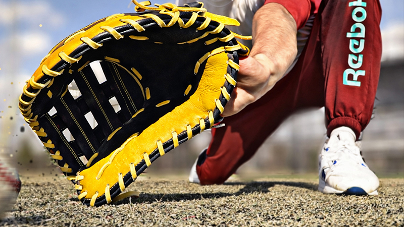 Breaking In a First Base Mitt