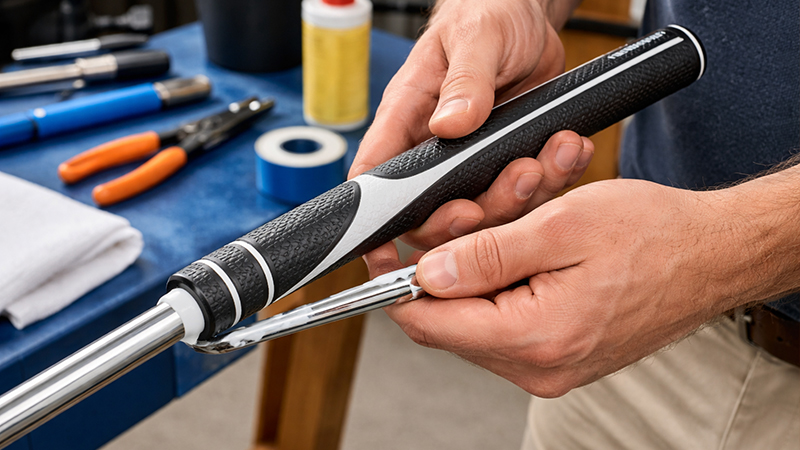 How To Install Putter Grip Straight