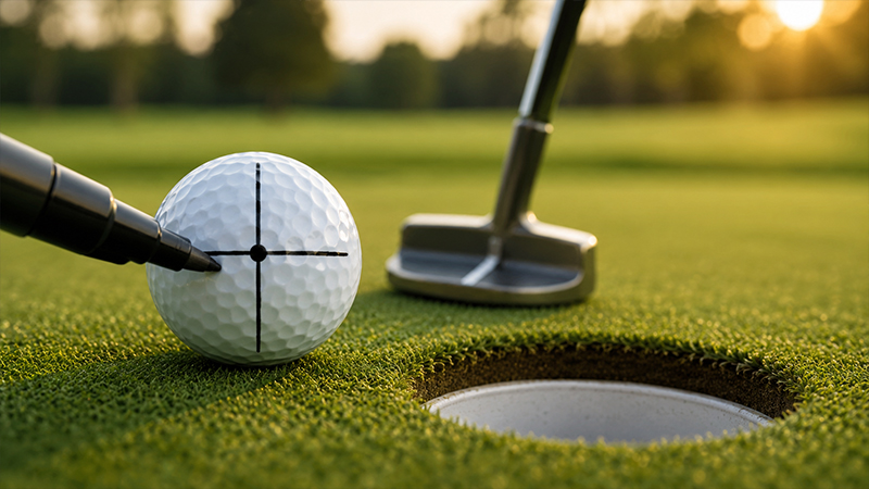 Improving Putting Accuracy Through Precision Golf Ball Marking