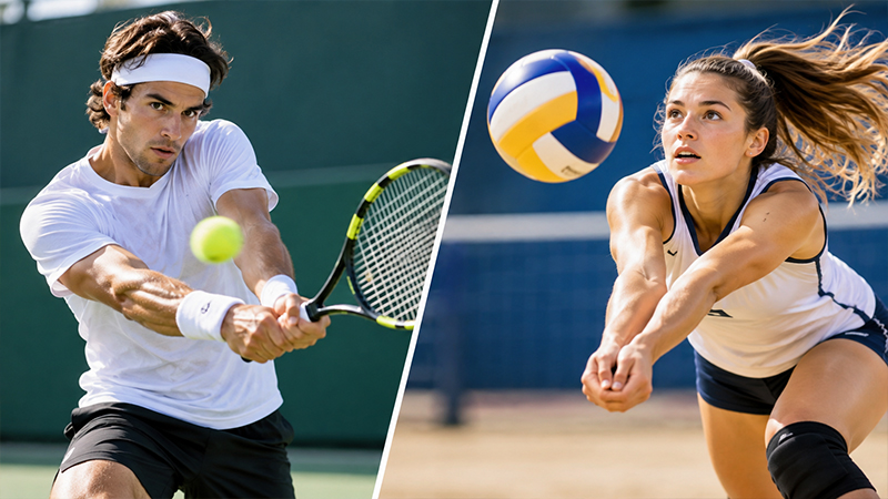 Tennis vs. Volleyball