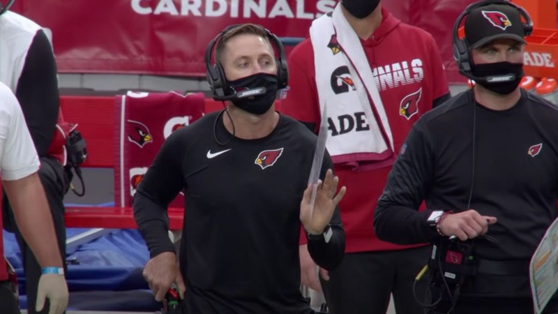 Football Coaches Cover Their Mouths