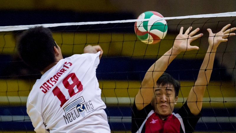 Hit The Net In Volleyball