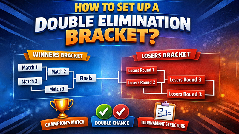 How To Set Up A Double Elimination Bracket?