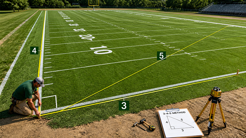 Precision Alignment Using the 3-4-5 Method