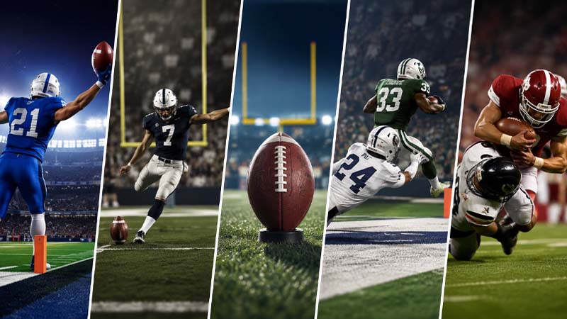 what are the five ways to score points in american football