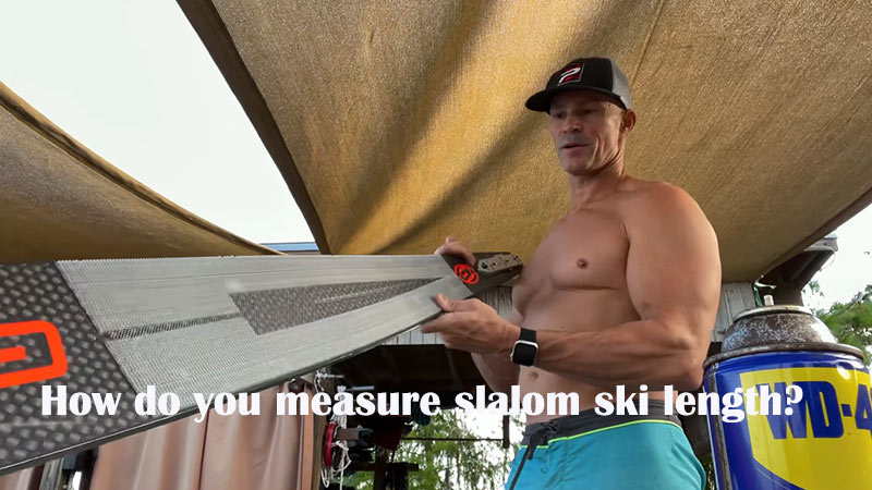 How do you measure slalom ski length?