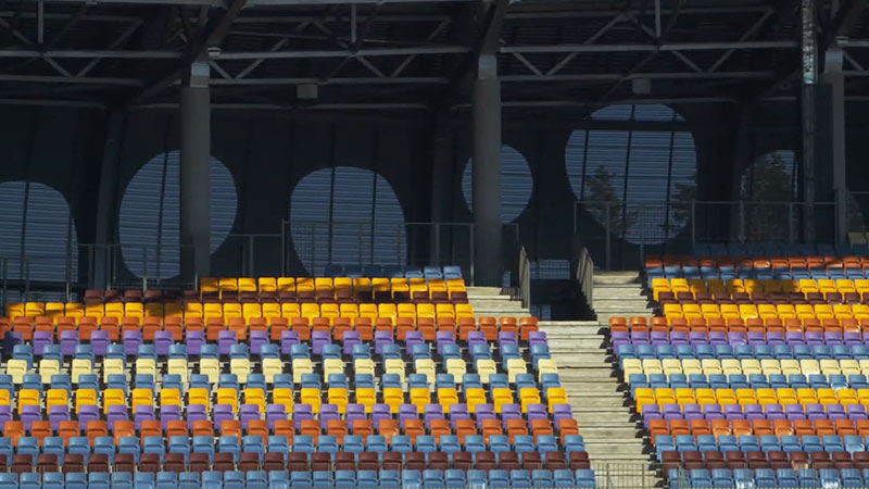 Stadium Seats Different Colors