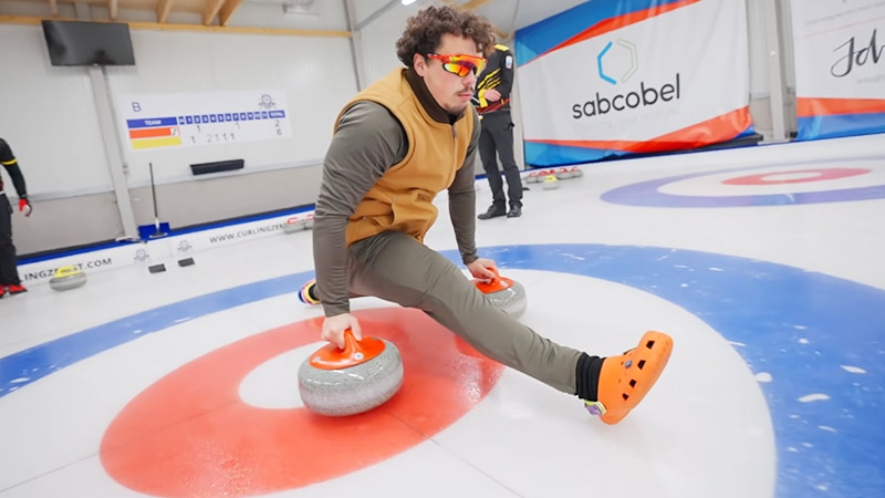 Why are there batteries in curling stones?