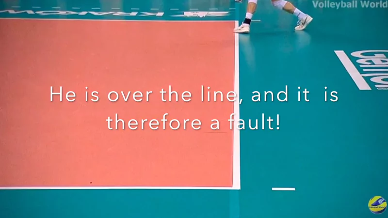 foot fault volleyball