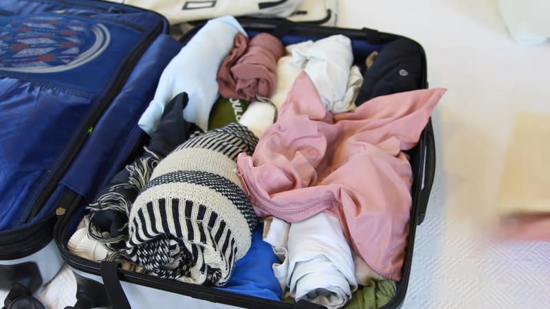 packing belongings