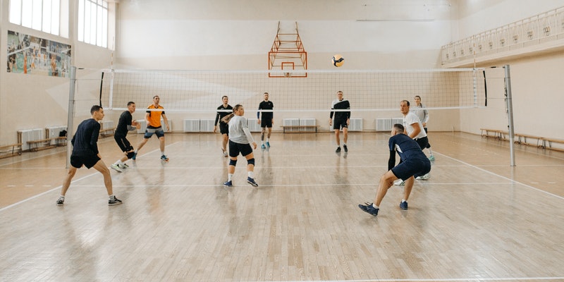 Volleyball Game in Room