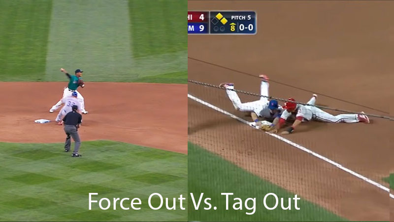 Baseball Force Out Vs Tag Out