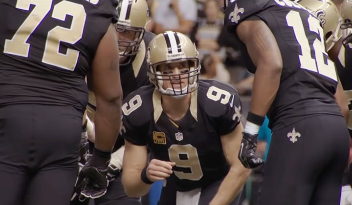 Patch on Brees’ Jersey