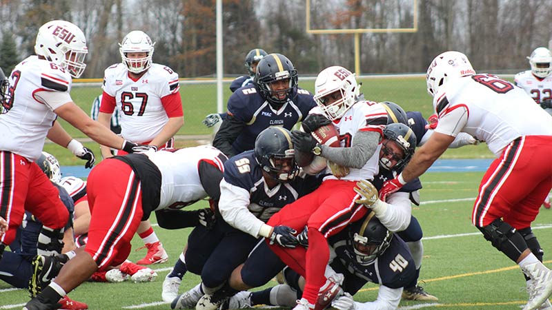 When lining up for field goal, keep your eyes on both markers - not just one