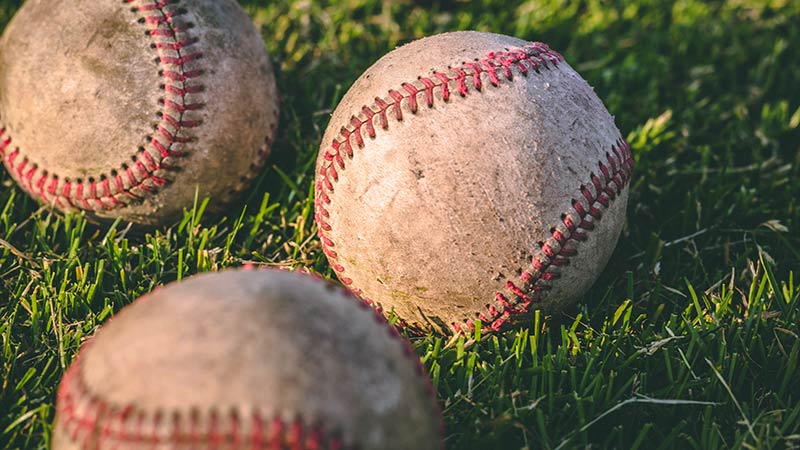 How many stitches are sewn around the baseball