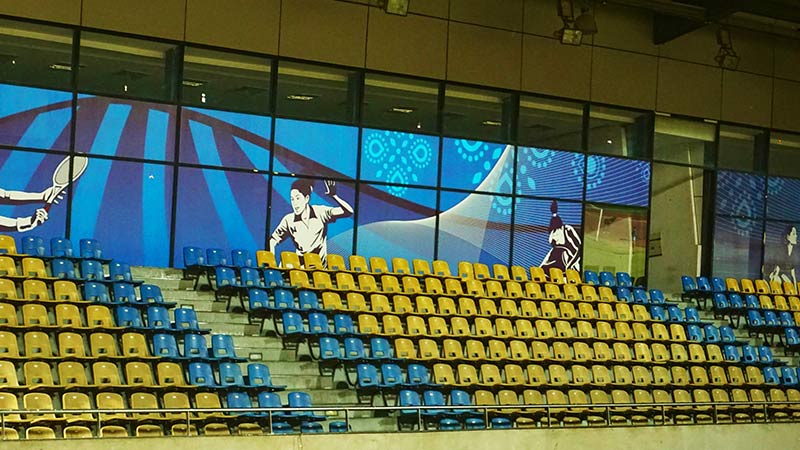 Why are the chairs different colors at the Olympics?