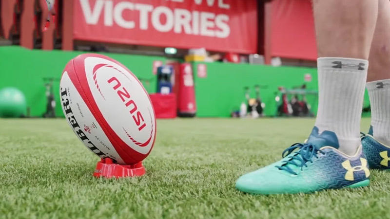 What shape is a rugby ball called?