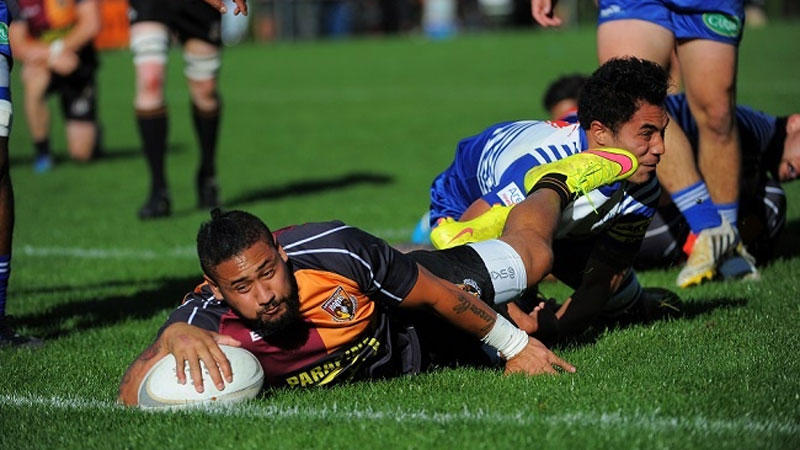 What does touchdown mean in rugby?
