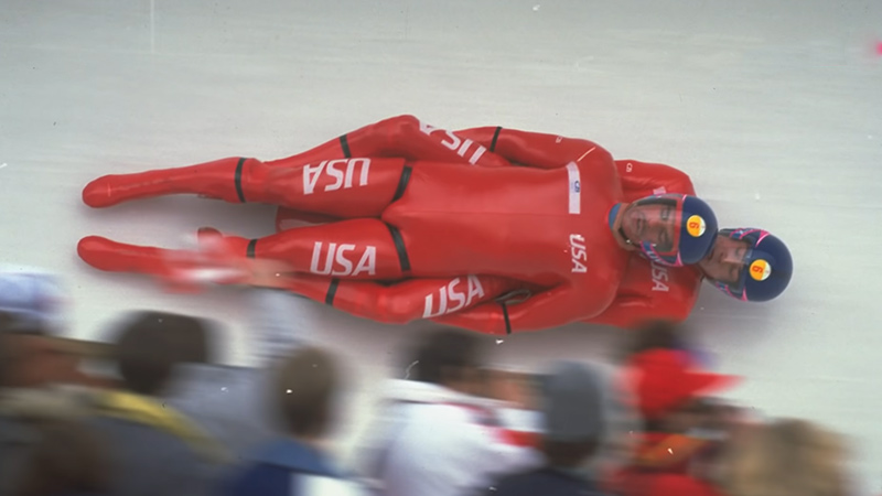 How do you steer a double luge sled?