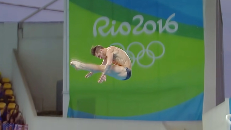 Why do they cross some scores out in diving?