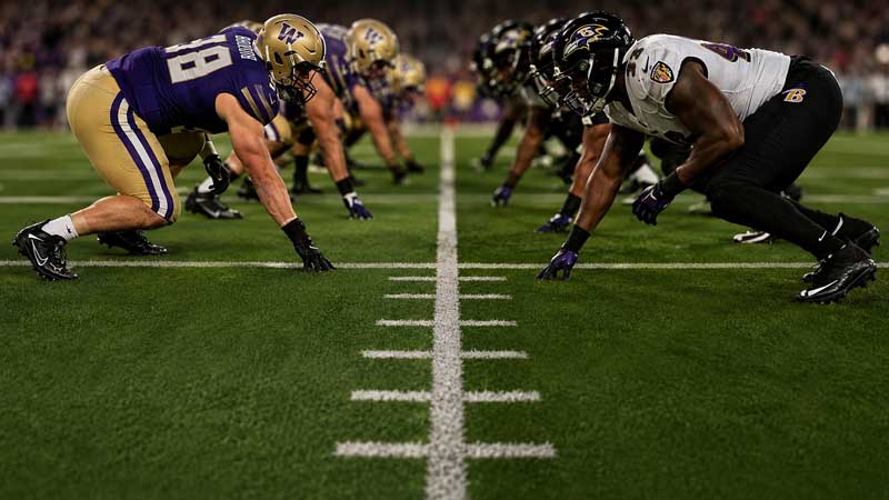 college vs nfl hash marks