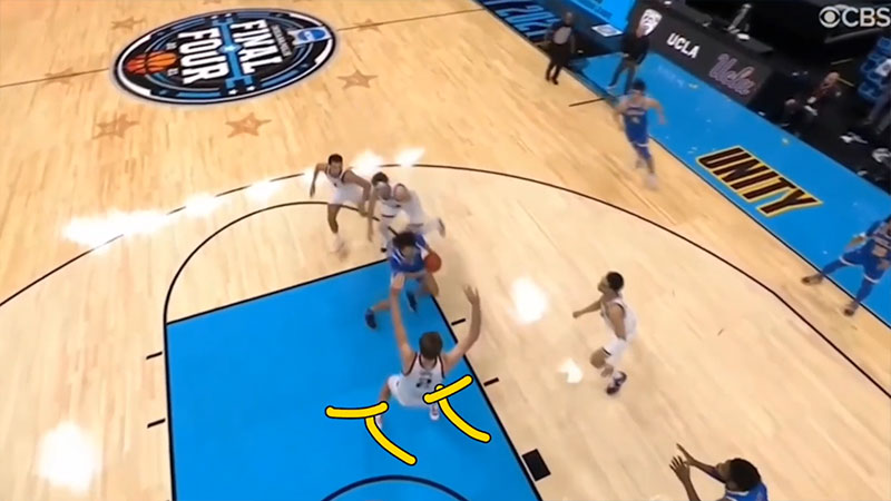 Penalty for a charge in basketball