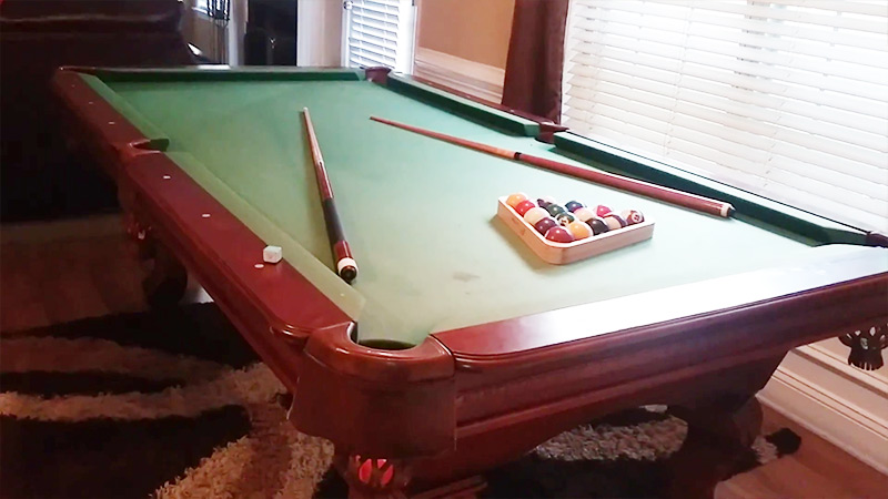 Size Rug Under 8 Ft Pool Table