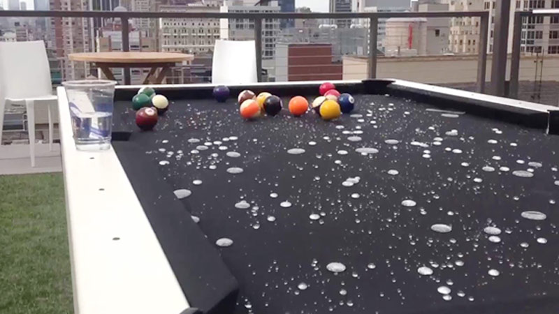 Water Affect Slate Pool Table