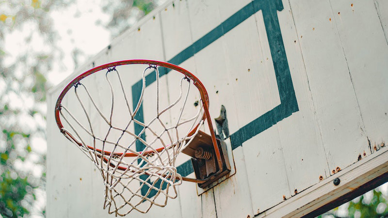 Basketball Net On A Hoop