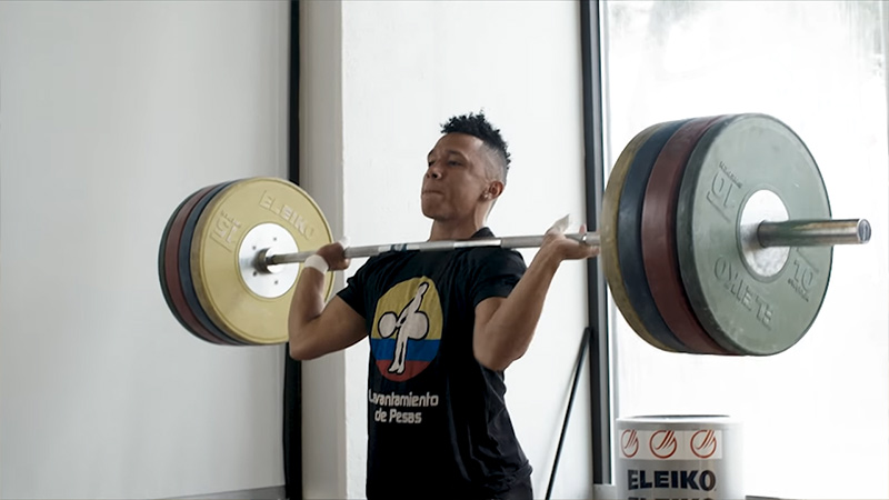 clean and jerk and clean and press