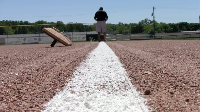 Does MLB use chalk or paint?