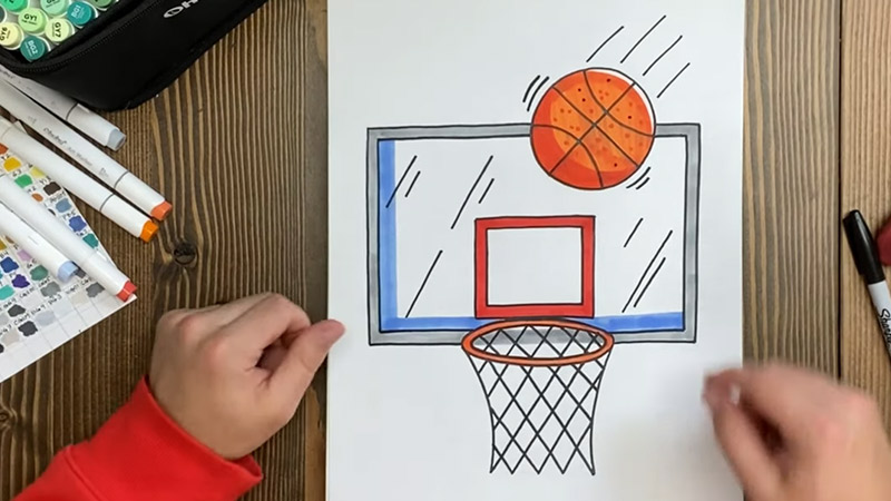 Draw A Basketball Hoop