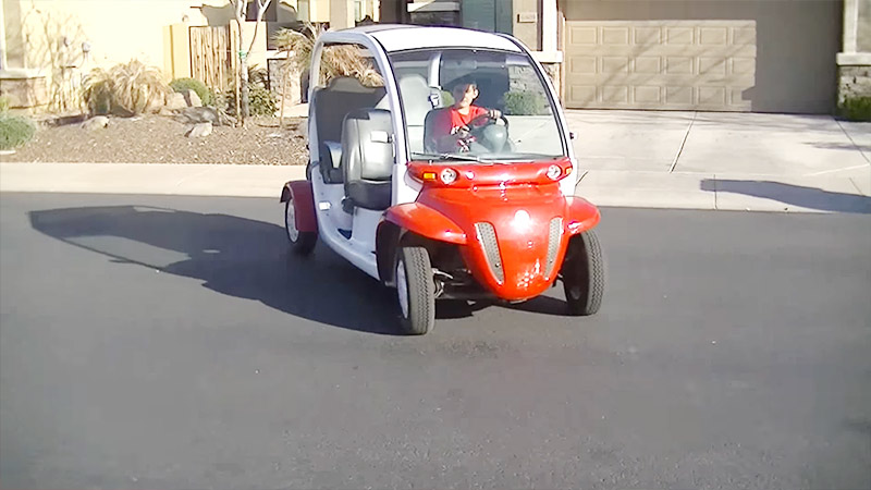 12 YEAR OLD DRIVE A GOLF CART