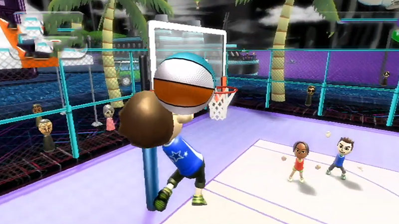 Dunk On Wii Sports Resort Basketball