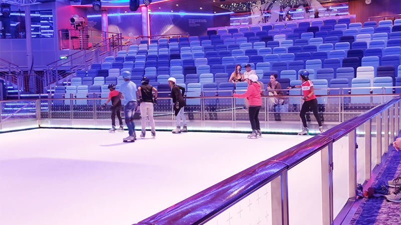 ice skating rink on Harmony of the Seas