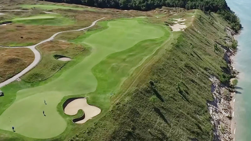Can You Hit Golf Balls Into a Lake in Michigan?