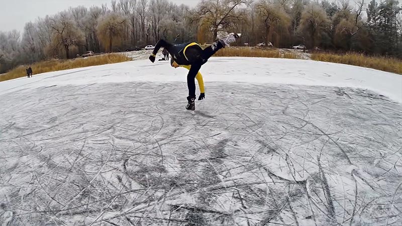 ice skating tone your bum