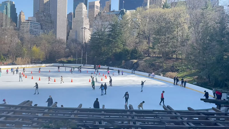 Ice Skating In Central Park