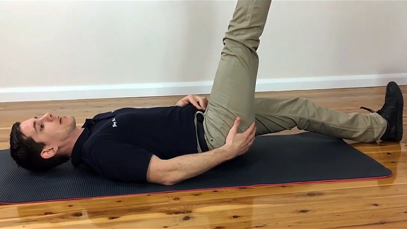 hamstring and calf stretches