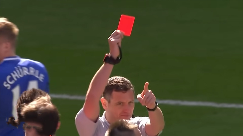 Red Card In Soccer