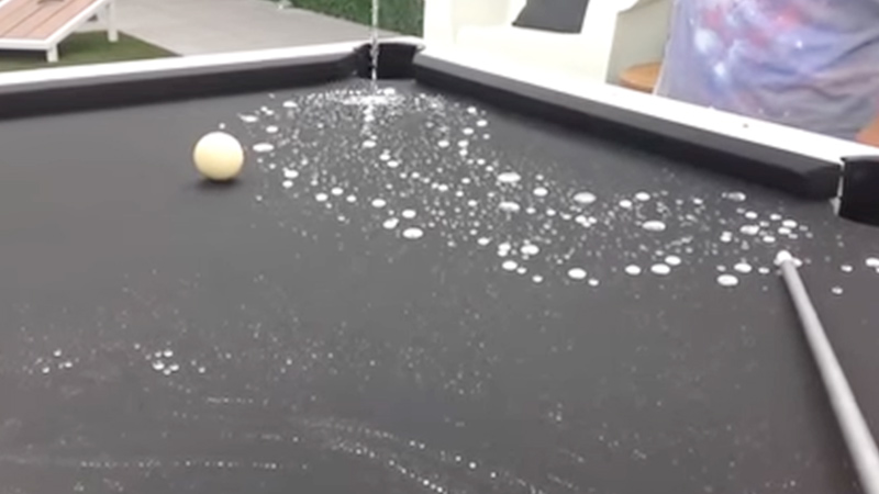 Spilling Drinks On Pool Table Ruin It