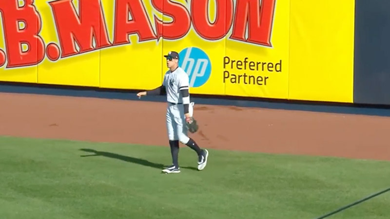 Who invented the warning track?