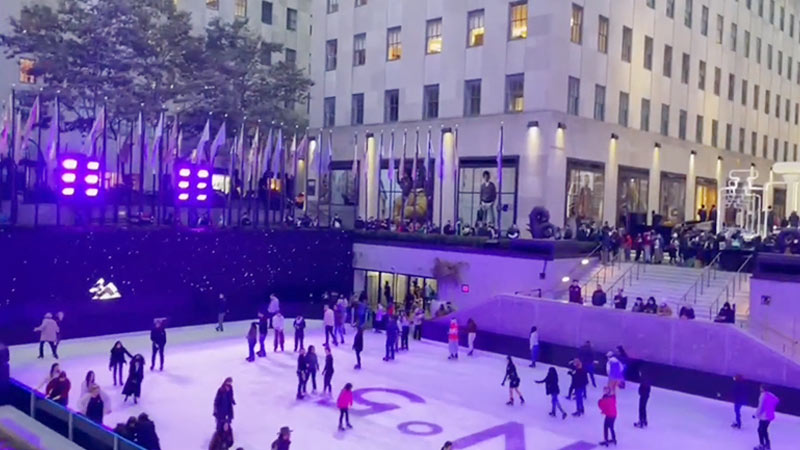  ice skate at Rockefeller Center