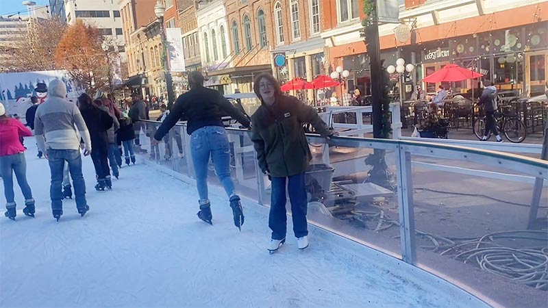  ice skating in downtown Knoxville