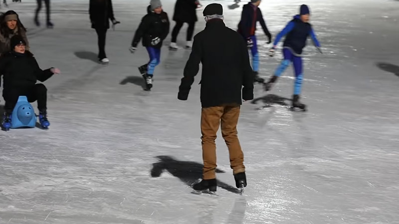 ice smooth at a ice rink