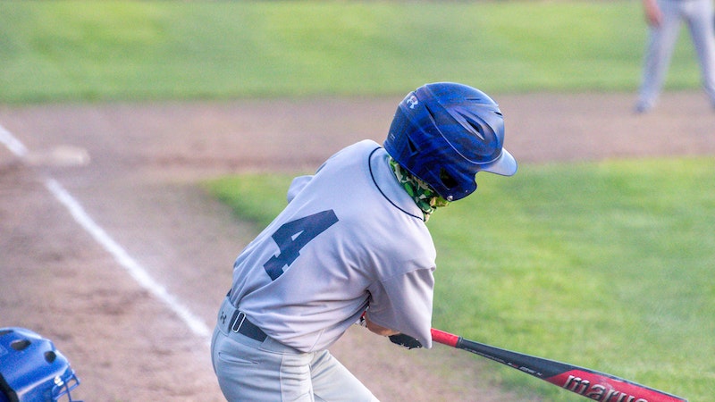 Baseball Players Wearing Helmets