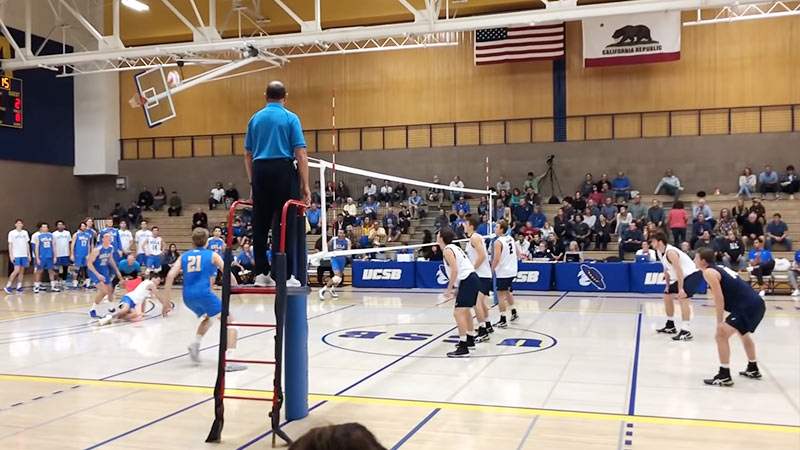 College Volleyball Courts Bigger