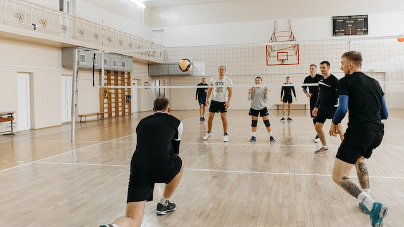 Campfire In Volleyball