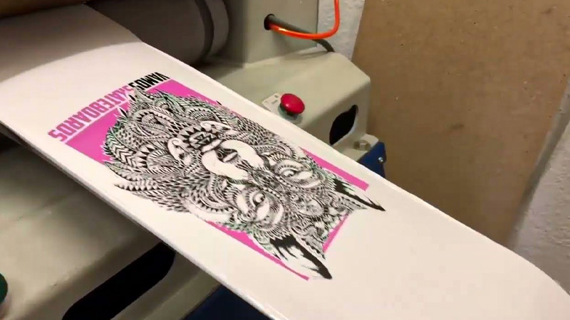 Heat Transfer Skateboard Graphics